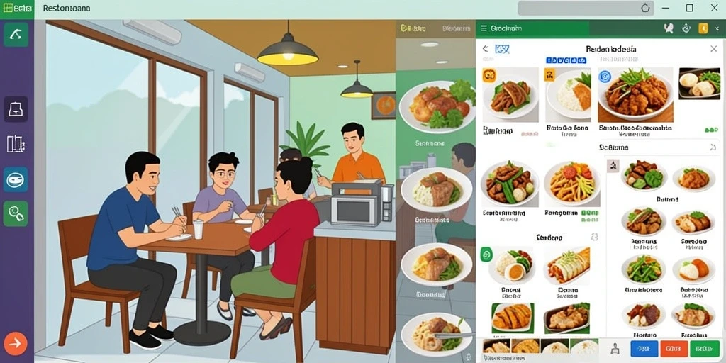 Menu navigasi yang intuitif dan mudah digunakan.