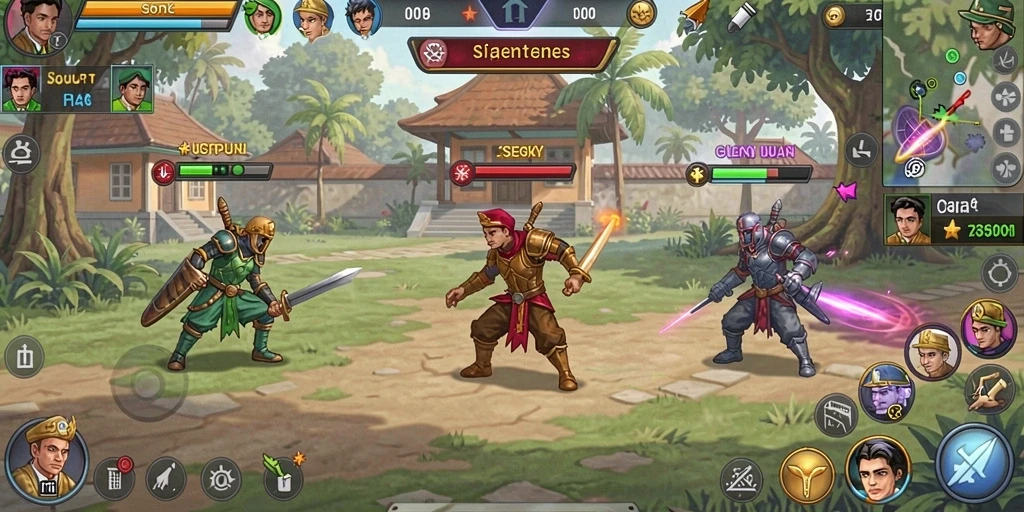 Mode multiplayer yang memungkinkan Anda bersaing dengan teman.