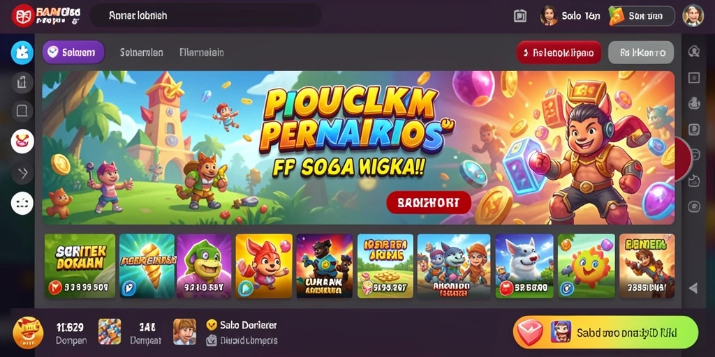 Menu hadiah harian yang menggoda pengguna untuk berpartisipasi.